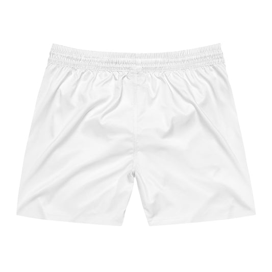 Men's Swim Shorts — Minimal Diamond Logo Quick-Dry Beach Trunks