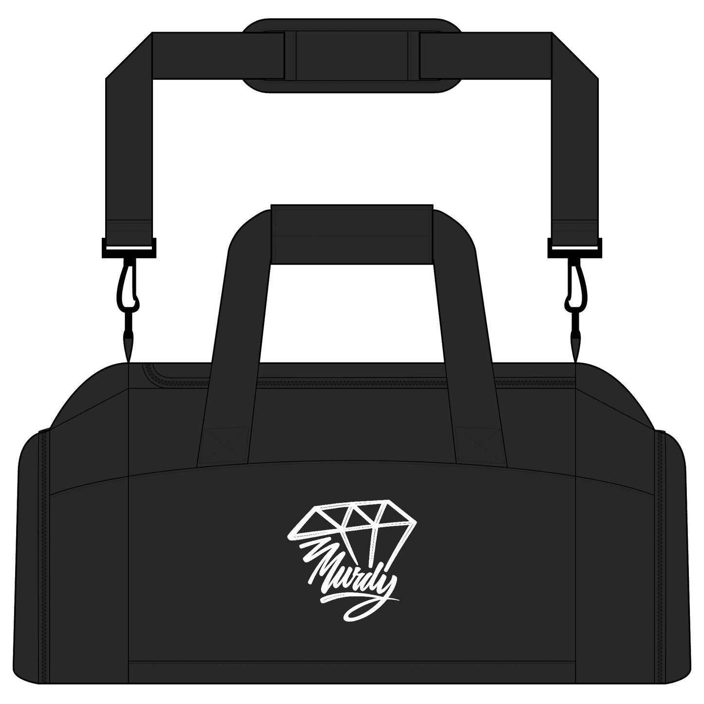 Diamond Hustle Gym Bag — Logo Duffle for Fitness, Travel & Training