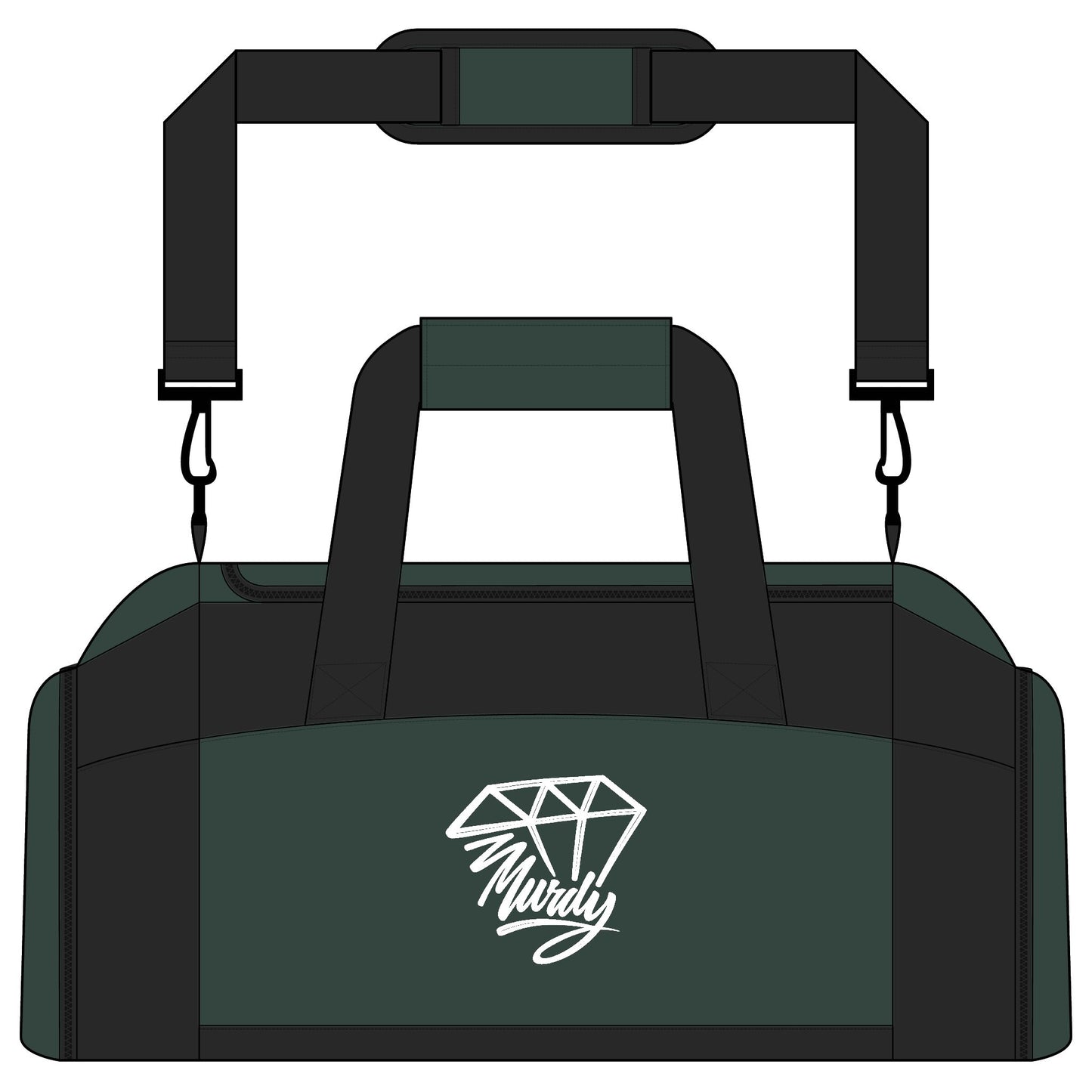 Diamond Hustle Gym Bag — Logo Duffle for Fitness, Travel & Training