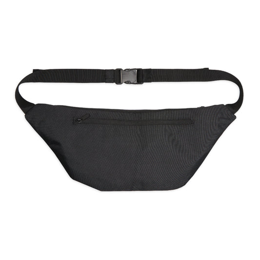 Large Fanny Pack — Gray Diamond 'Murdy' Logo Waist Bag